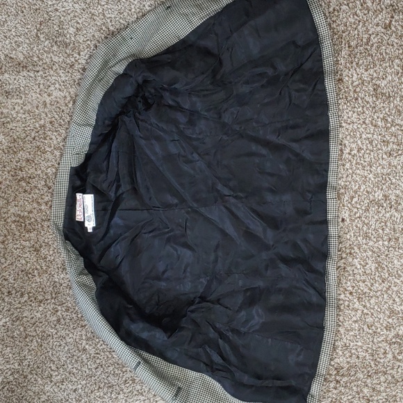 VTG Rafaella Houndstooth Wool Blazer Women's Black And White Sport Coat Size 6 - Picture 7 of 7